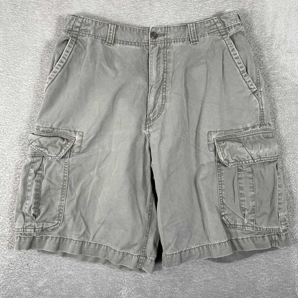 American Eagle Cargo Shorts Mens 32 Gray Baggy Vintage‎ Y2K Utility Skate